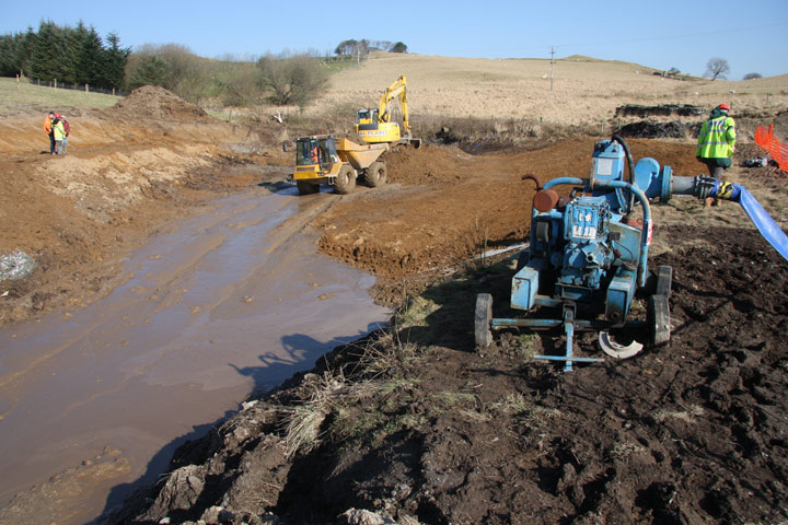 Frongoch Stream Diversion 2011