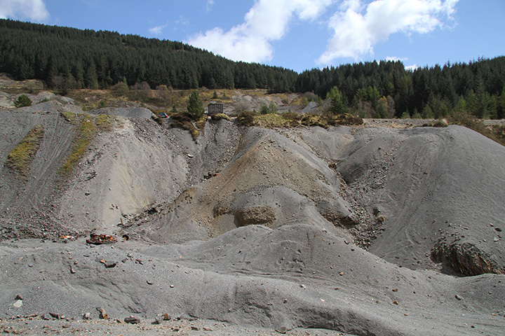 Spoil heaps Nant y Mwyn Mine