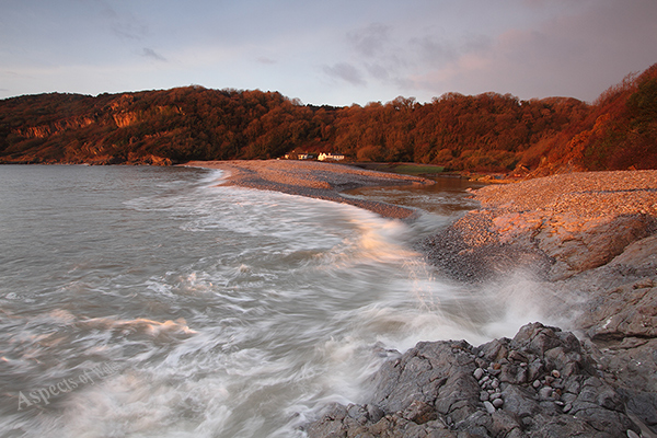 Pwlldu Bay, Gower, high tide